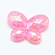 Transparent Crackle Acrylic Beads CACR-S007-M1-3