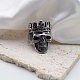 Anelli da dito del re del cranio in acciaio al titanio in stile steam punk SKUL-PW0005-12A-3