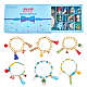 Sunnyclue 279 pièces kits de bracelets sur le thème des fruits à faire soi-même DIY-SC0015-44-1