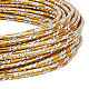 BENECREAT 12 Gauge 33 Feet Textured Gold Wire Diamond Cut Aluminum Craft Wire for Ornaments Making and Other Jewelry Craft Work AW-BC0003-07A-2