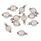 PandaHall Elite Steel Spiral Bead Cages Pendants Making STAS-PH0008-01-2