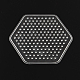 Plaques hexagone abc en plastique utilisés pour les perles à repasser 5x5mm diy DIY-YW0008-17-1