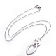 304 Stainless Steel Pendant Necklaces NJEW-E141-37-2