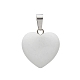 Natural White Jade Charms HEAR-PW0001-057-03-1