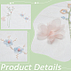 Blumenmuster-Polyesterstoffe&nbsp;DIY-WH0622-079-5