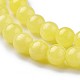 Chapelets de perles en jade jaune naturel G-F622-10-6mm-3