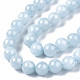 Cordes de perles de calcédoine naturelles G-S333-12mm-004-3