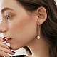 Clous d'oreilles en perles naturelles pour femmes EJEW-P231-14G-3