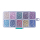 10 color perlas de vidrio pintado en aerosol DGLA-JP0001-20-6mm-3