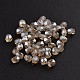 Lustre plaqué perles de verre de perles facettées EGLA-J118-PL02-2