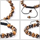 Bracelets réglables de perles tressées avec cordon en nylon BJEW-F308-55E-4