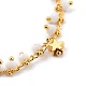 Messing Perlen Armbänder BJEW-JB05433-2