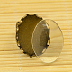 Поделки античная бронза латунь площадку кольцо материалы RJEW-MSMC002-11-4