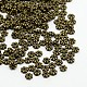 Alliage daisy séparateurs perles de style tibétain X-MLF0991Y-NF-1