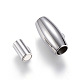 304 Stainless Steel Magnetic Clasps with Glue-in Ends STAS-D159-42-2