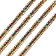 Catene strass strass in lega di zinco fashewelry FIND-FW0001-30G-2