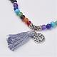 Natural Gemstone Beads Necklaces NJEW-F147-A01-2