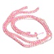 Spray Painted Crackle Glass Beads Strands X-CCG-Q002-4mm-03-4