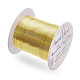 丸銅線  ワイヤーラップジュエリー作り用  ライトゴールド  22ゲージ  0.6mm  約164.04フィート（50m）/ロール CWIR-BC0006-02A-LG-7