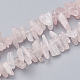 Chapelets de perles en quartz rose naturel X-G-S338-17-1