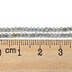 天然石アクアマリンビーズ連売り  多面カット  ラウンド  2mm  穴：0.5mm  約215~218個/連  15.08''~15.35''（38.3~39センチメートル） G-A097-A13-01-4