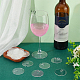 30 ciondolo in acrilico per bicchiere di vino bianco AJEW-FG0003-45B-4