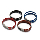 Retro unisex pulseras cordón de cuero estilo punk rock BJEW-M152-01-1