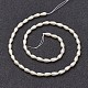 Perle di perle di vetro di grado A verniciate a forma di goccia HY-AB416-EM099-2