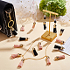 SUNNYCLUE 100Pcs Pink Keychain Tassels Bulk Faux Leather Tassel Pendant Decorations Golden Cap Tassel Charm for Jewellery Making DIY Keychain Earring Necklace Key Rings Charms Crafting Supplies FIND-SC0003-22B-5