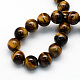 Natural Tiger Eye Round Beads Strands G-S177-10mm-2