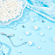 Ph pandahall 183 pz perle d'imitazione perle rotonde di perle sciolte da 6/8/10/12 mm con cordoncino in pelle marrone e risultati di gioielli per la creazione di gioielli bracciali orecchini collane artigianato fai da te DIY-PH0009-65-5
