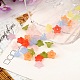 Mixed Color Frosted Transparent Acrylic Flower Beads X-M-PL554-2