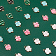 SuperZubehör 96 stücke 6 farben vierblättriges kleeblatt legierung emaille anhänger glücksklee anhänger 18x12x2mm st. Patrick's Day Emaille-Kleeblatt-Anhänger für Armband-Halsketten-DIY-Jewerly-Herstellung ENAM-FH0001-29-4