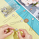 UNICRAFTALE 20 Sets U Shape Hairpins Platinum Round Bezel Tray Blank Hair Pins Brass DIY Cabochon Hair Pins Supplies with Glass Cabochons 12mm Tray Hair Clips 80mm Long Hair Fork for Jewelry Making DIY-UN0050-40-4