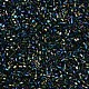 ガラス竹ビーズ  透明色の虹  濃い緑  2.5~3x2mm  穴：0.9mm  約15000個/ポンド SEED-S032-10A-183A-3