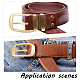 Hebillas de cinturón de hombre de latón DIY-WH0304-140B-6