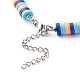 Handmade Polymer Clay Beaded Necklaces and Bear Alloy Pendant Necklace for Kid NJEW-JN03642-11