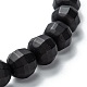 Frosted Glass Beads Stretch Bracelets BJEW-I296-12C-2
