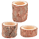 Kerzenhalter aus Naturholz von Gorgecraft AJEW-GF0002-06-1