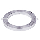 アルミ製ワイヤー  フラット  銀  10x1mm  約16.4フィート（5m）/ロール AW-BC0003-04C-F-1