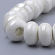 Perles en porcelaine manuelles X-PORC-Q219-15x9-F26-3