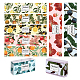 Pandahall Elite 90 Stück 9 Stil Blumen & Früchte handgemachte Seifenpapieranhänger DIY-PH0005-71-1