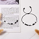 Crafans bricolage kit de fabrication de bracelets avec message en code morse DIY-CF0001-15-6