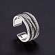 Shegrace 925 anillos de plata de ley con banda ancha JR330A-2