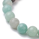 Bracelets en perles de tortue turquoise synthétique teints et d'étoiles de mer BJEW-JB10062-02-4