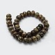 Brins de perles dzi à 3 œil de style tibétain TDZI-G010-I01-2