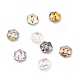 2-Hole Hexagon Glass Rhinestone Buttons BUTT-D001-D-1