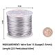 BENECREAT 15 Gauge (1.5mm) Aluminum Wire 68m (220FT) Anodized Jewelry Craft Making Beading Floral Colored Aluminum Craft Wire - Silver AW-BC0001-1.5mm-02-4