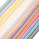 SuperZubehör 14 Yards flache Polyester-Buchstirnbänder Buchbindungsstirnbänder mittleres Buchdekorband aus Baumwolle 1/2 Zoll (13~15x1 mm) zum Buchbinden SRIB-FH0001-03-1