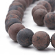 Natural Mahogany Obsidian Beads Strands G-T106-113-2